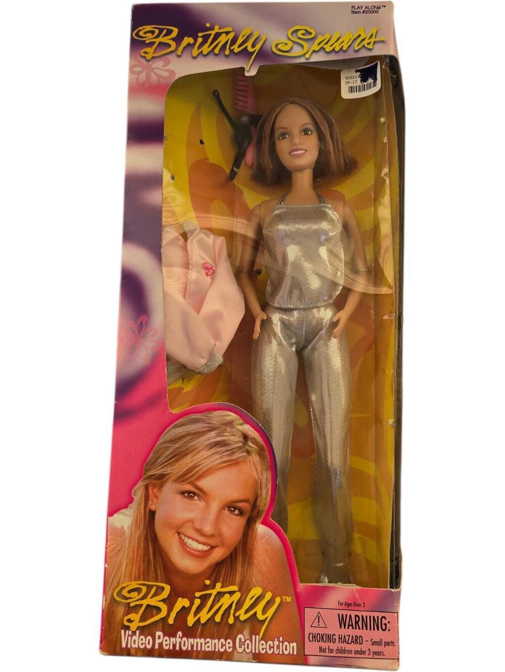 BRITNEY SPEARS DOLL Video Performance Collection Pink Satin & Silver Lame' Nrfb